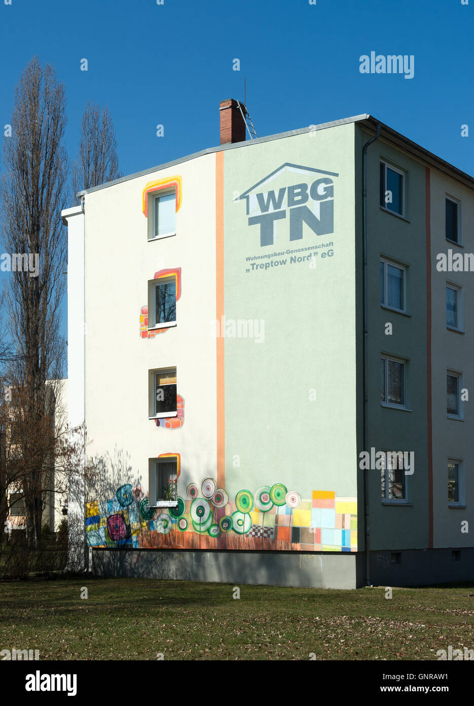 Berlin, Germany, home of housing cooperative TreptowNord Stock Photo