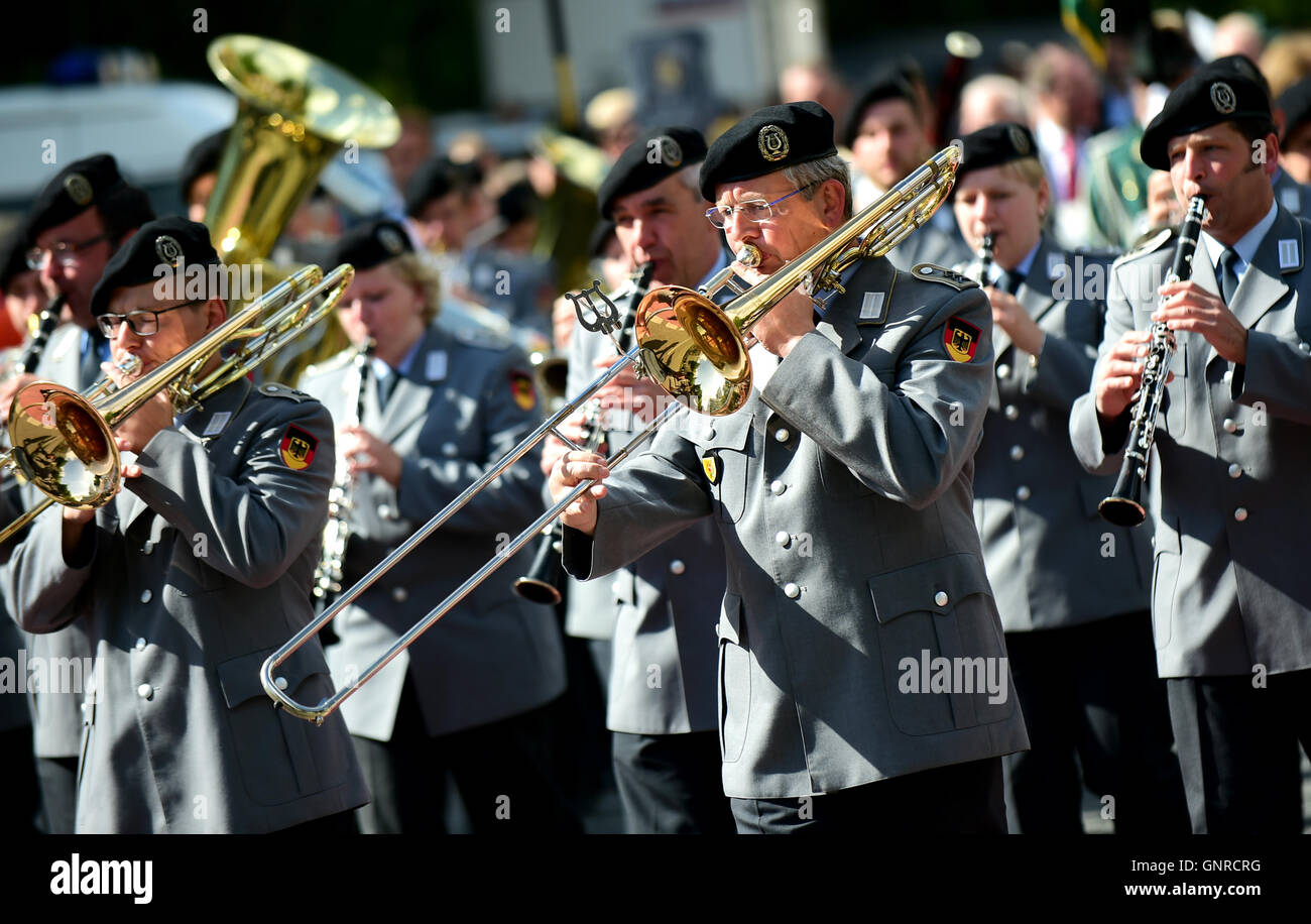 Hannover, Germany, Heeresmusikkorps when Schuetzenausmarsch in Hannover Stock Photo