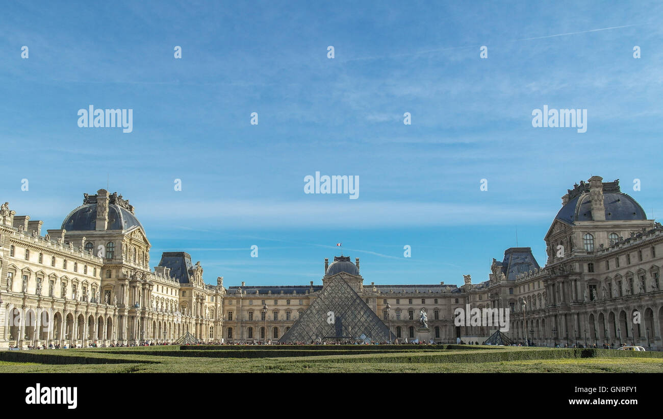 The Louvre art gallery, Museum, Paris France Europe Stock Photo Alamy