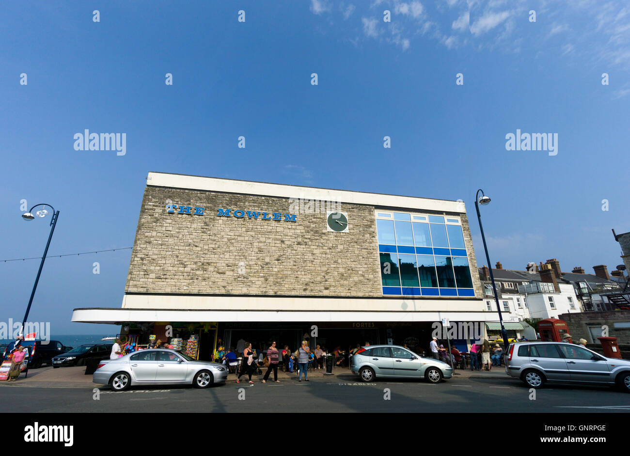 The Mowlem Centre theatre in Swanage, Dorset, UK. Stock Photo