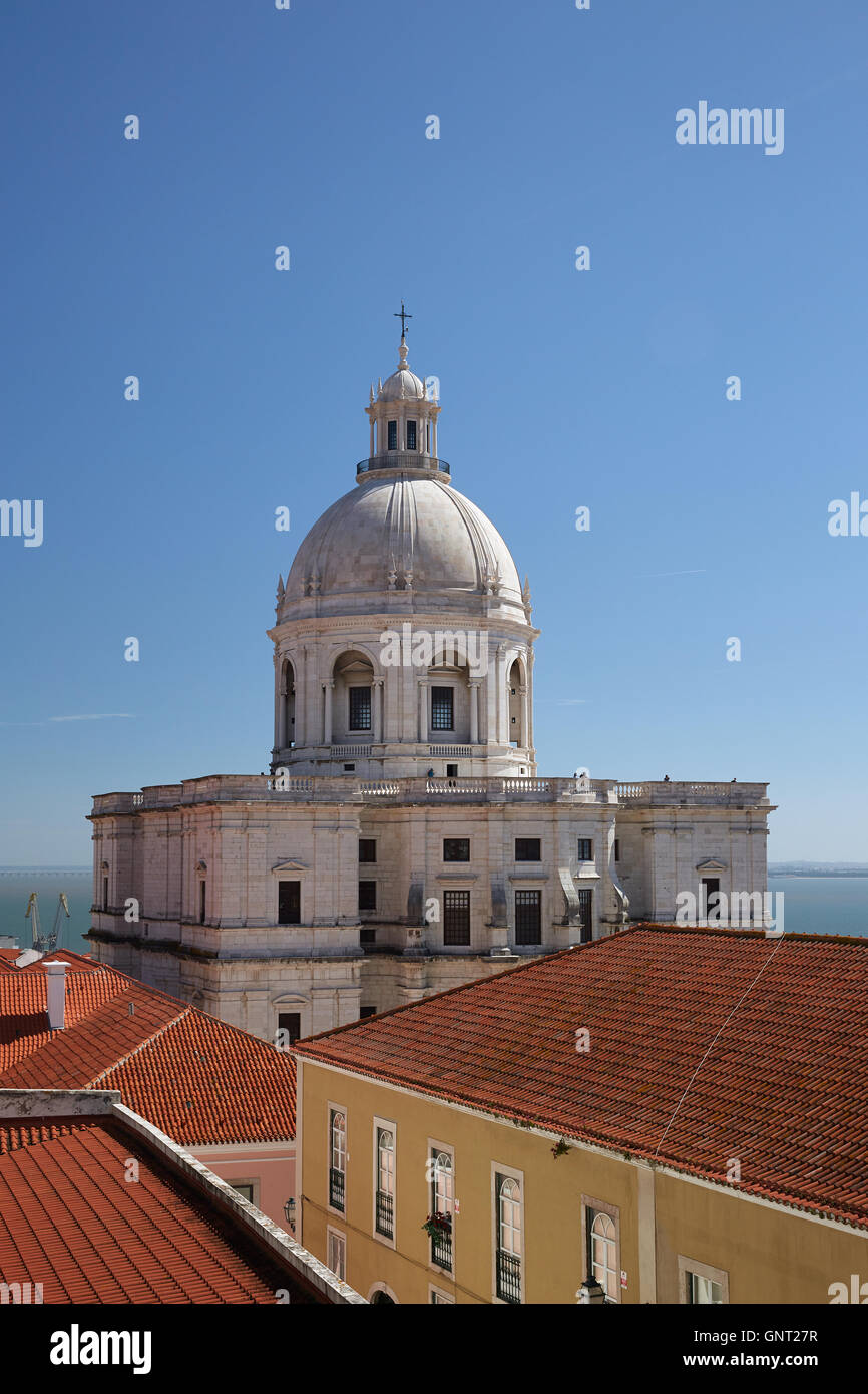 Lisbon, Portugal, view of the dome of the National Pantheon Stock Photo