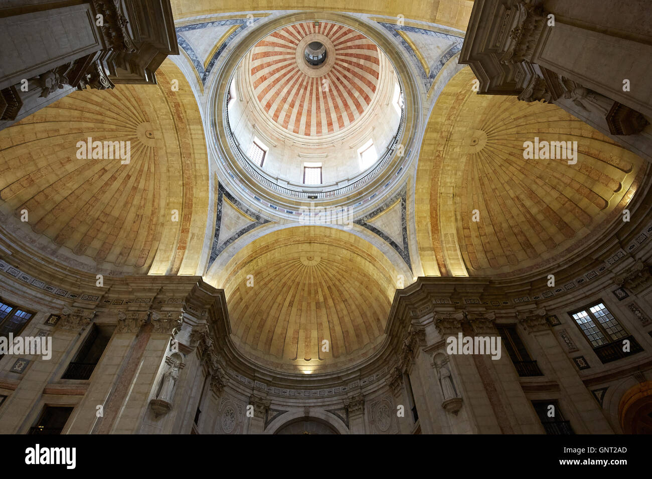 Lisbon, Portugal, the dome of the National Pantheon from the inside Stock Photo