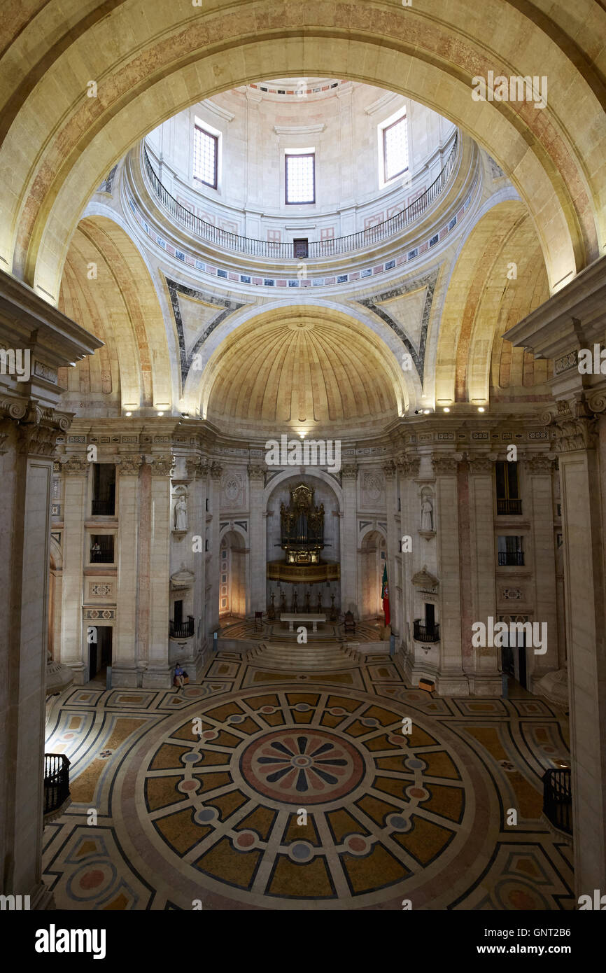 Lisbon, Portugal, the National Pantheon from the inside Stock Photo