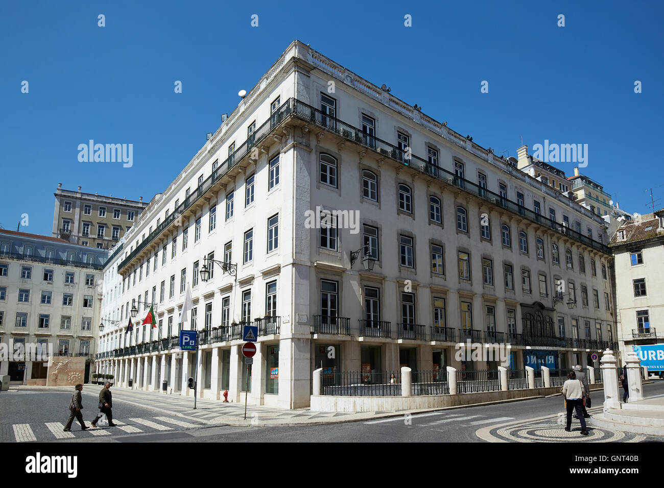 Lisbon, Portugal, administration building of the bank BPI Stock Photo