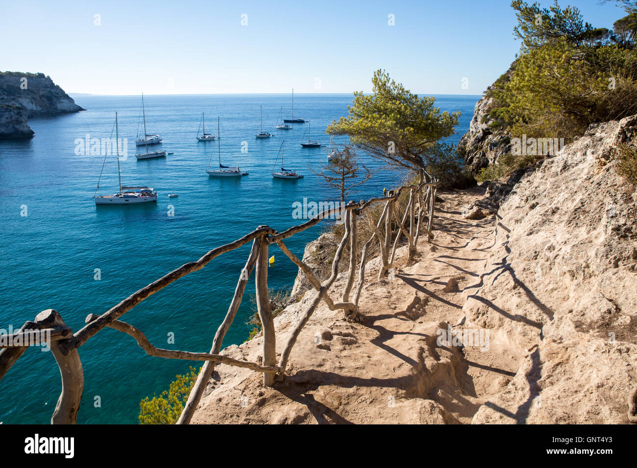 Playa macarelleta in Minorca (Menorca) - Balearic Islands, Spain Stock Photo