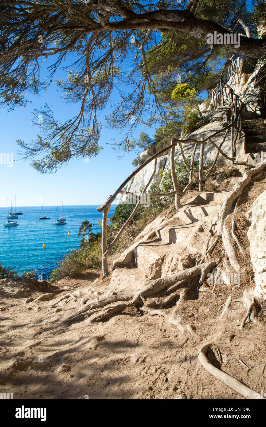 Playa macarelleta in Minorca (Menorca) - Balearic Islands, Spain Stock Photo