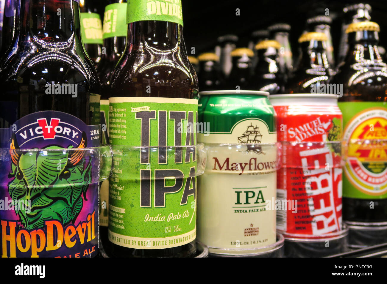 Craft Beer Section at Wegmans Grocery Store, Westwood, Massachusetts