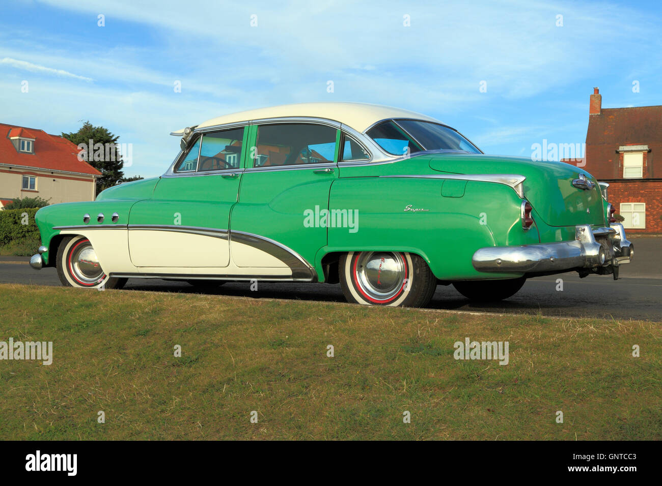 Buick Eight Super, iconic vintage U S A, American automobile, motorcar car saloon 1950s historic cars motorcars automobiles Stock Photo