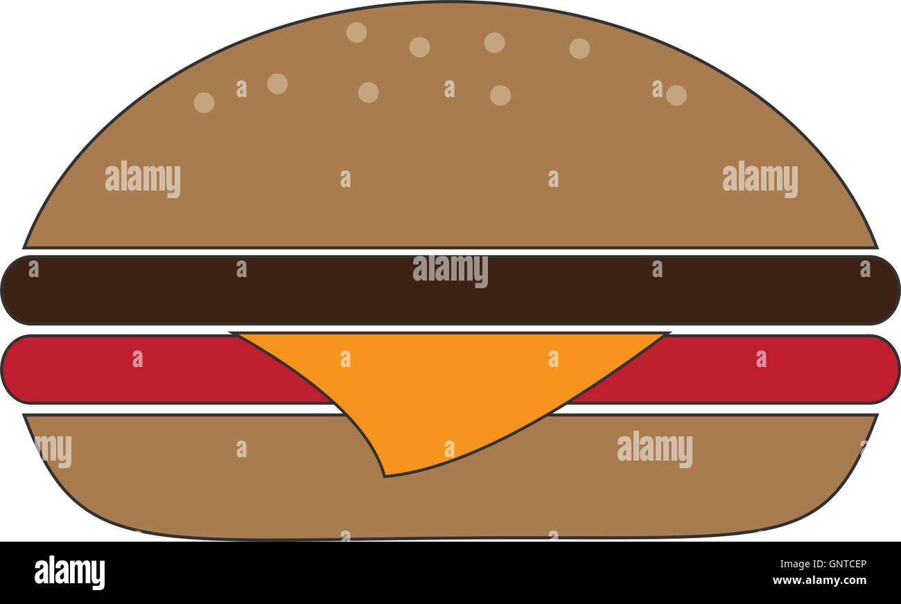 hamburger fast food design Stock Vector Image & Art - Alamy