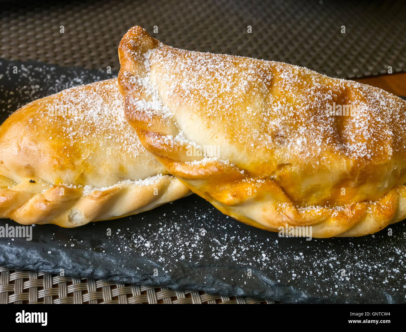 Empanada typical of Argentina, argentinian restaurant. Málaga capital