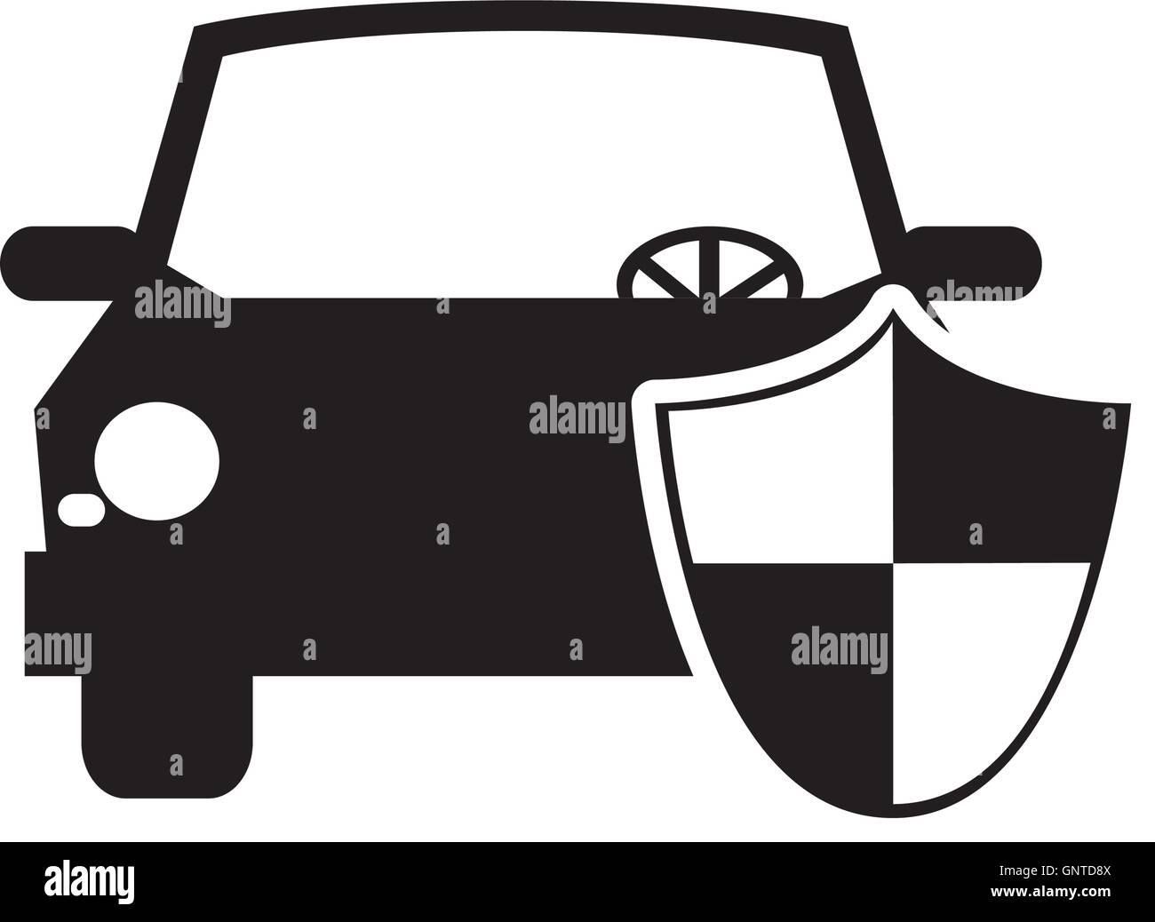 car and shield icon Stock Vector Image & Art Alamy