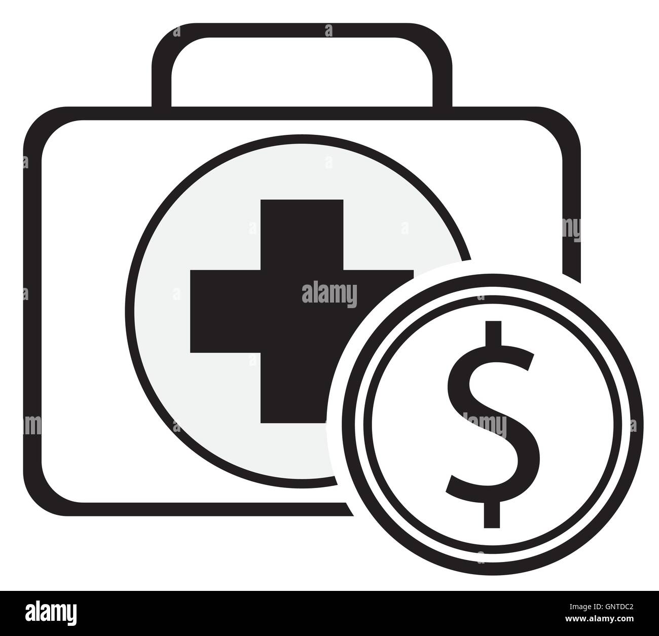 first aid kit and coin icon Stock Vector Image & Art - Alamy