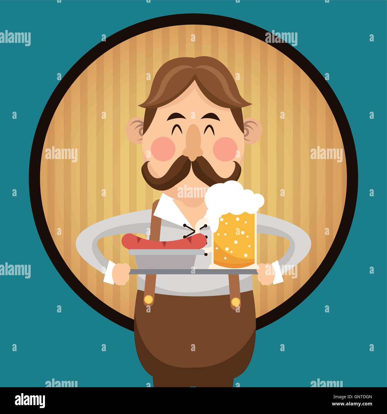 man beer oktoberfest design Stock Vector Image & Art - Alamy