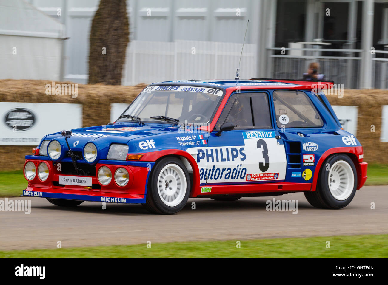 1985 Renault 5 Maxi Turbo with driver Jean Ragnotti at the 2016 Goodwood  Festival of Speed, Sussex, UK Stock Photo - Alamy
