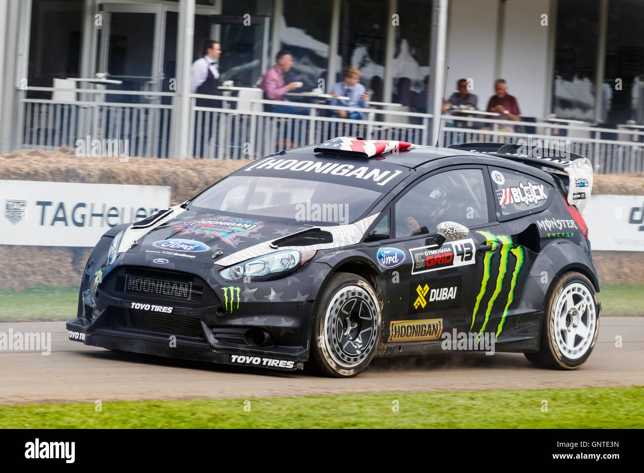 2016 Ford Focus RX World Rally Championship car with driver Ken Block, 2016  Goodwood Festival of Speed, Sussex, UK Stock Photo - Alamy