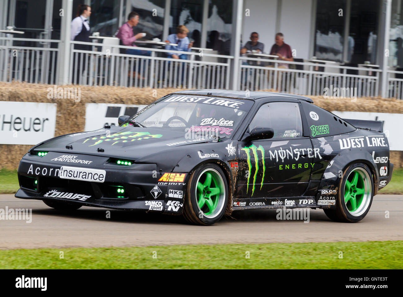 Nissan 200 ZX drift car with driver Steve Bagioni 2016