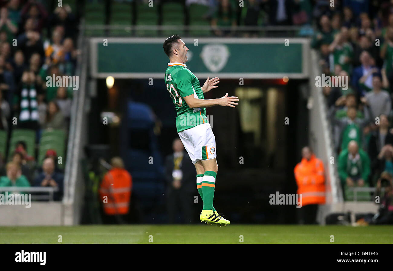 Republic Of Ireland's Robbie Keane Celebrates Scoring His Sides Second ...