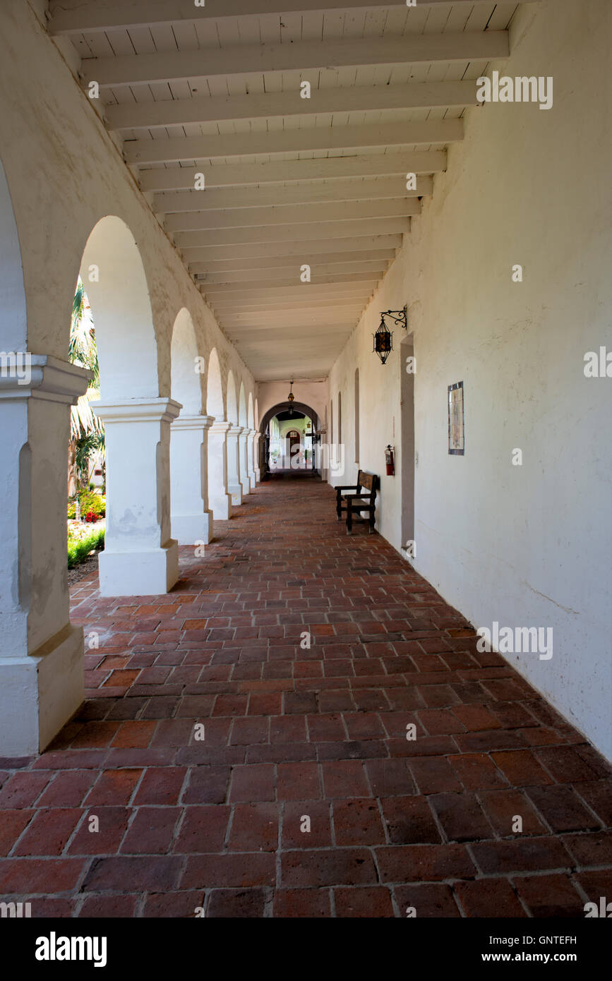 Old Mission San Luis Rey, Oceanside, California, United States Stock Photo