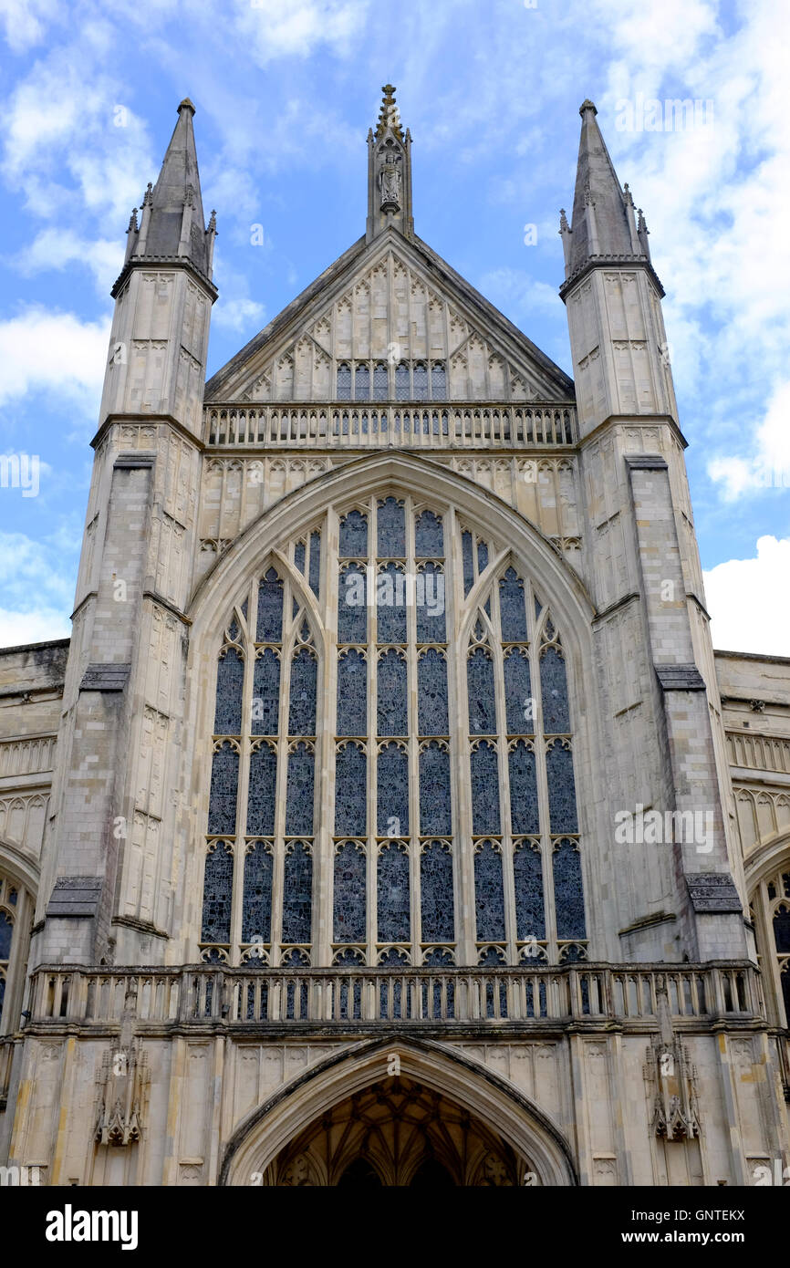 Stained glass windows winchester cathedral hi-res stock photography and ...