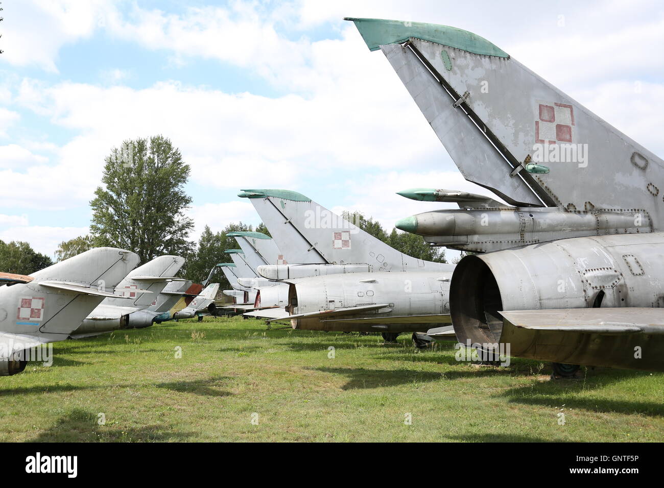 Warsaw, Poland. 31st Aug, 2016. The Museum of Polish Armed Forces exposes several tanks, howitzers and cannons of the Second World War and Weapons used during the Cold War. Exponates like the Russian tank T-34, T-55, the Katyusha and the aircraft fighter MiG-21 are part of the historical exposition area. Credit:  Madeleine Lenz/Pacific Press/Alamy Live News Stock Photo