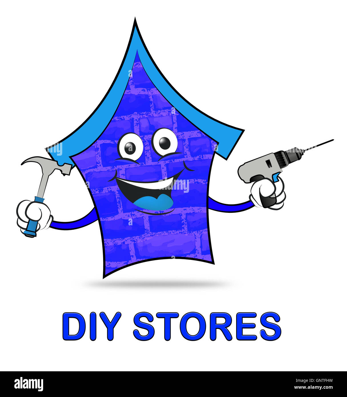 Diy Stores Representing Do It Yourself 3d Illustration Stock Photo Alamy