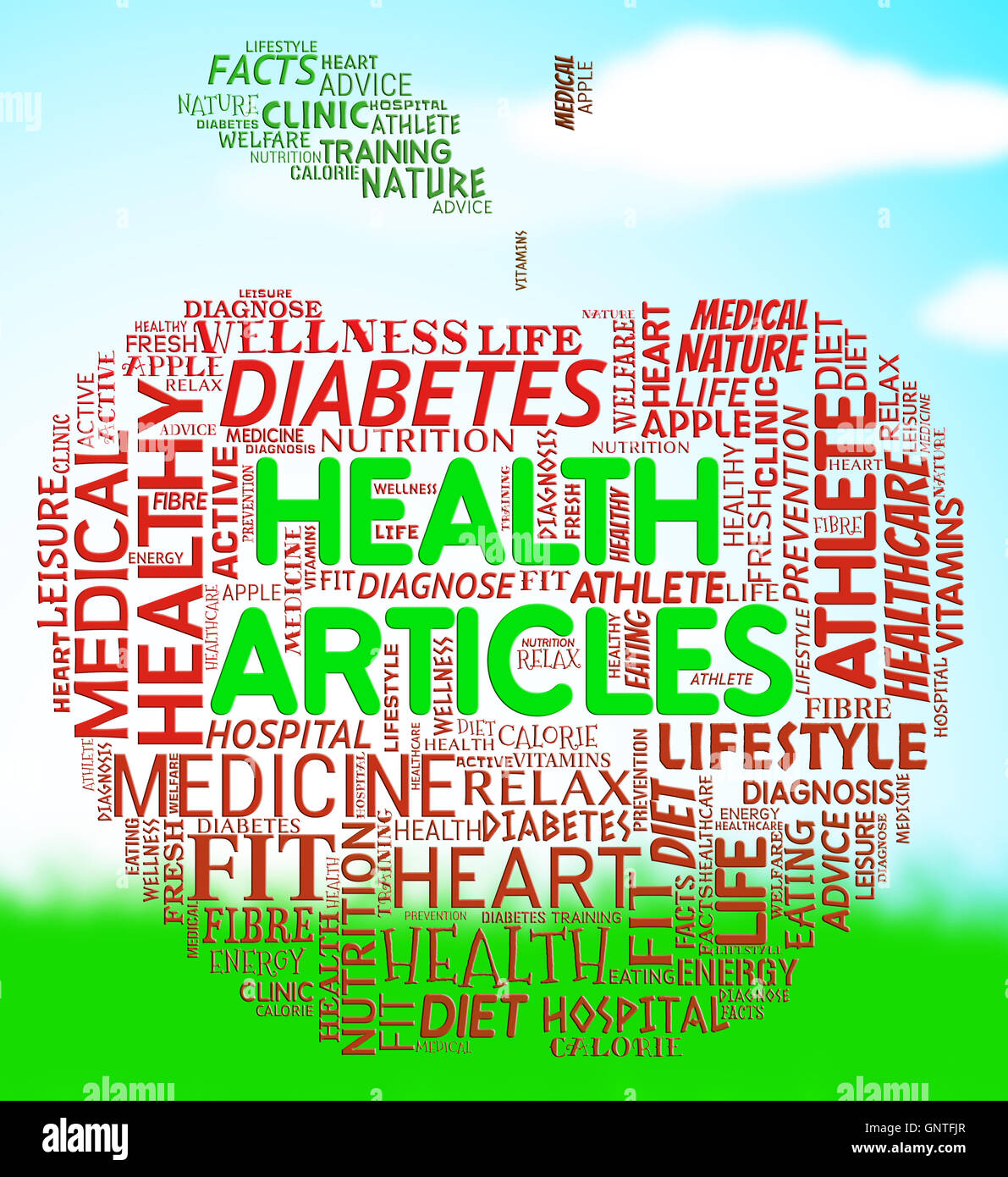 Health Articles Indicating Medicine Editorials And Magazines Stock