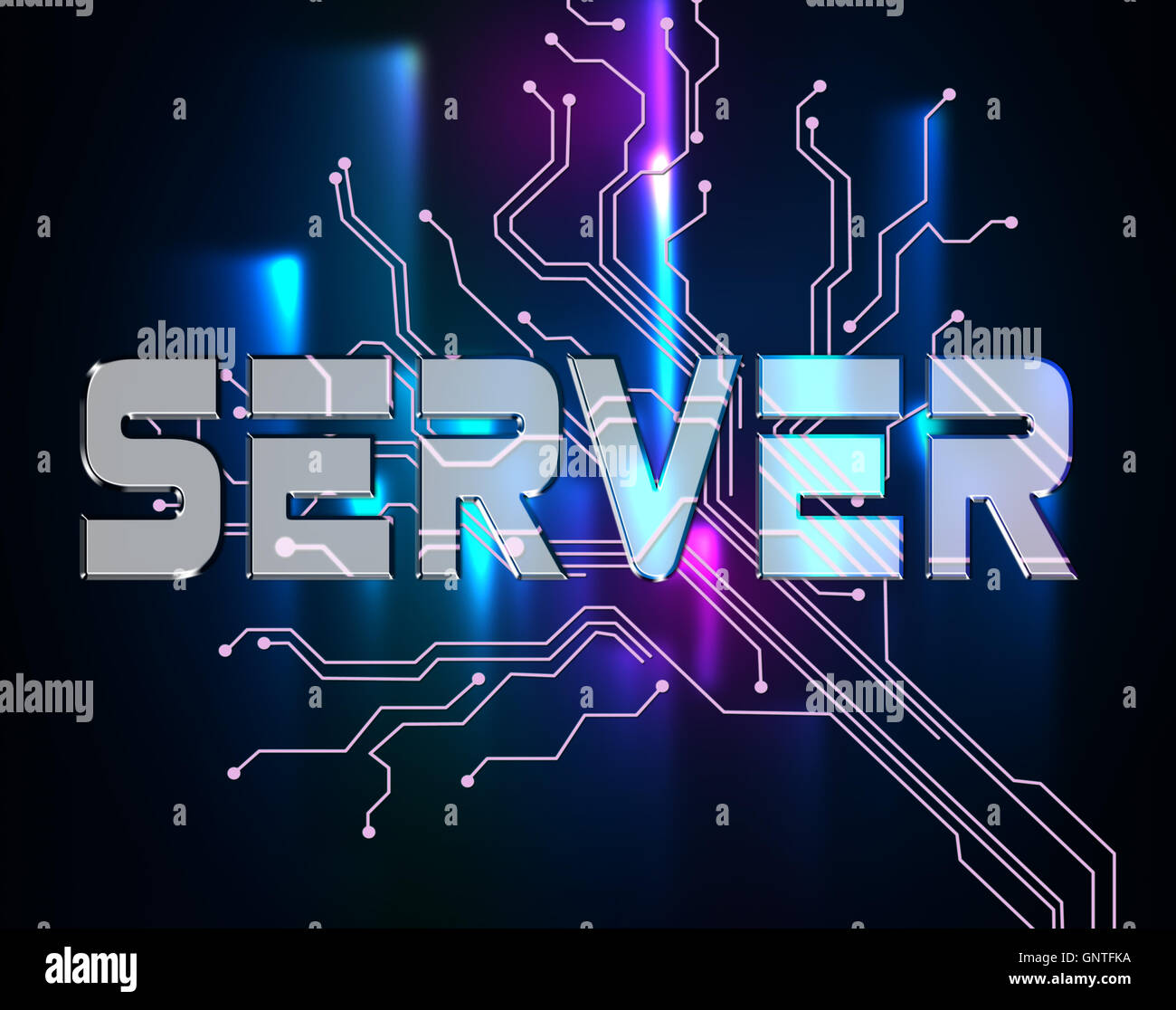 Server Word Indicating Computer Servers And Networking Stock Photo Alamy