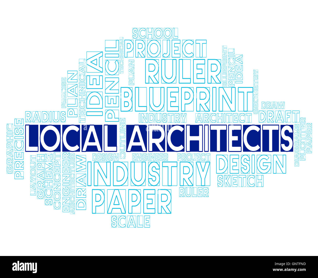 Local Architects Representing Building Draftsman And Career Stock Photo