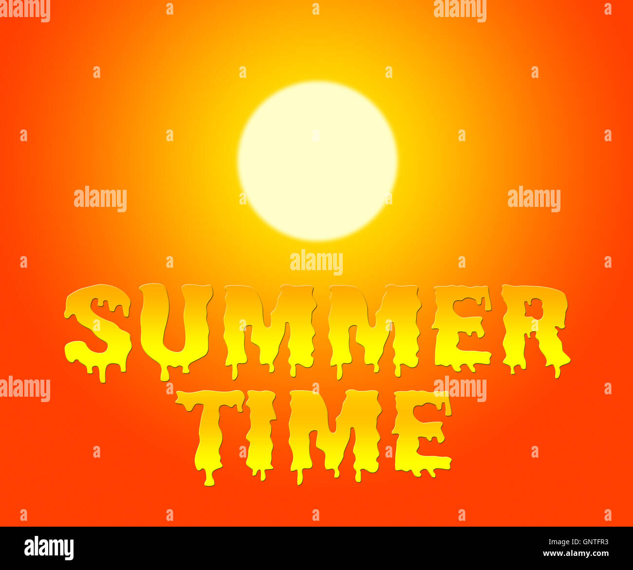 Summer Time Representing Holiday And Vacation Now Stock Photo