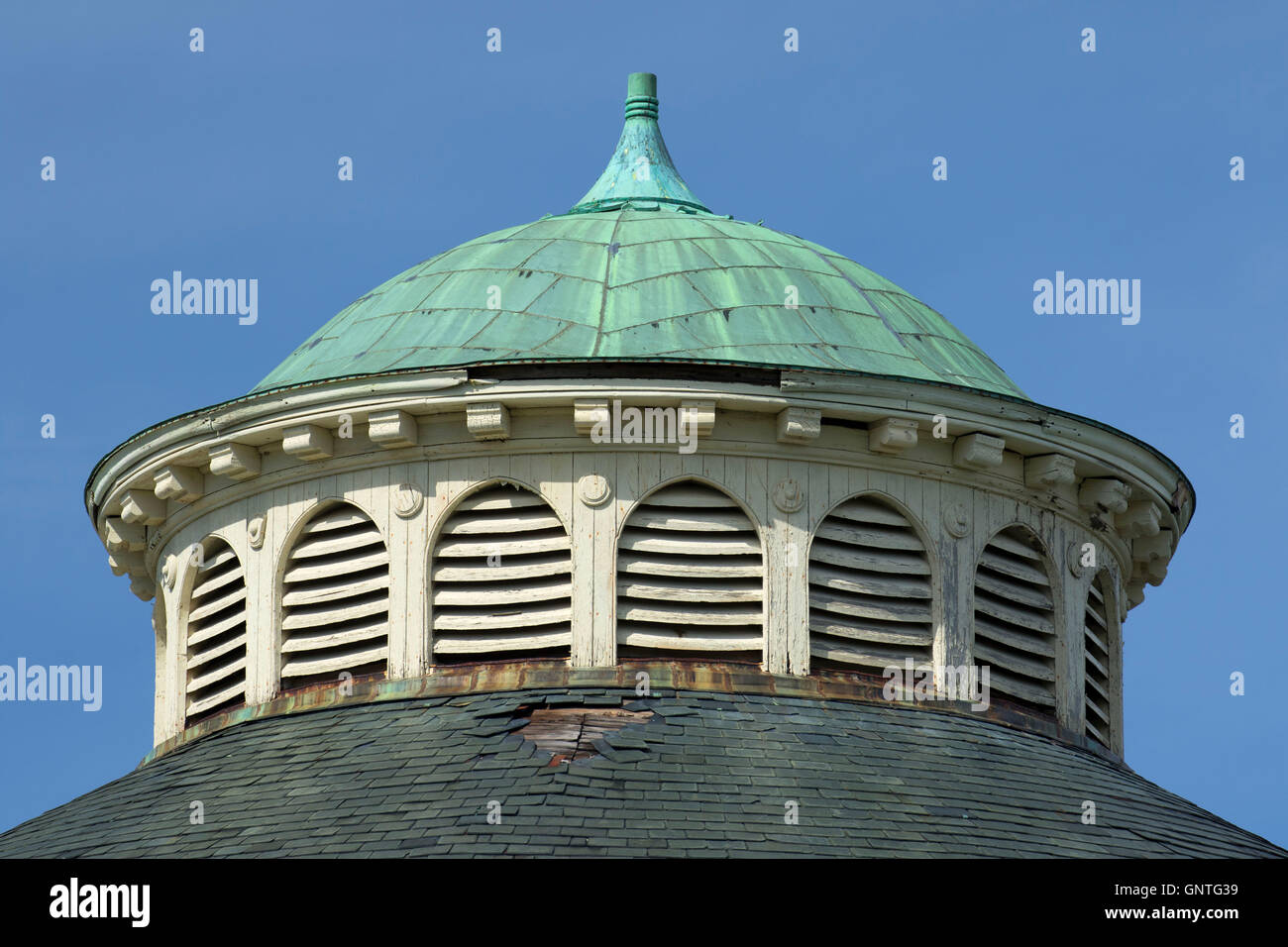 Rooftop cupola, Worcester State Hospital, Worcester, Massachusetts