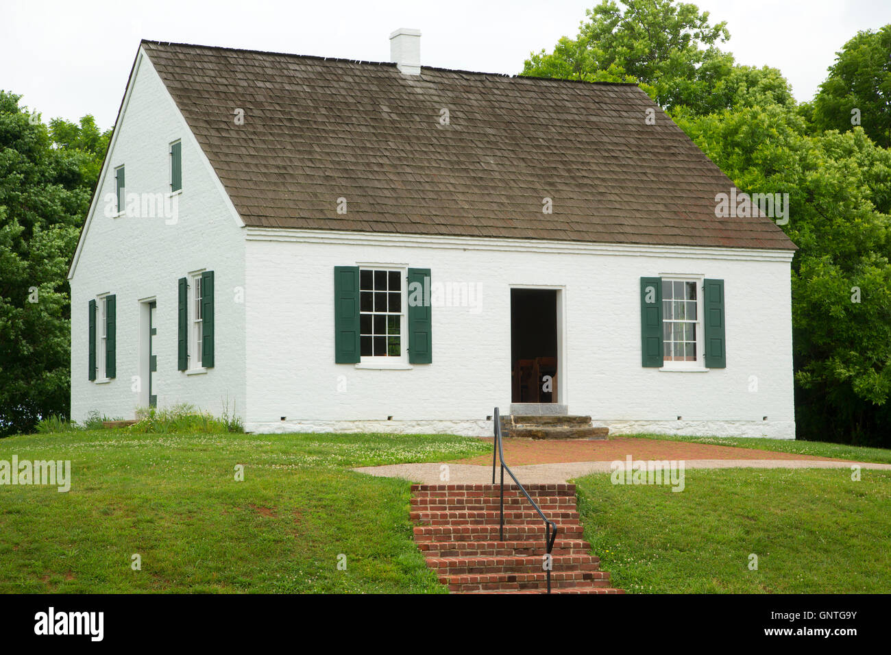 Dunker Church, Antietam National Battlefield, Maryland Stock Photo