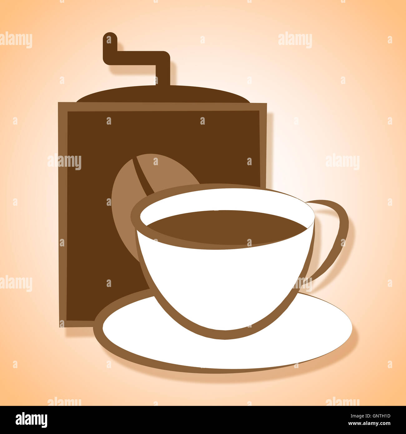 Fresh Coffee Meaning Cafe And Restaurant Brew Stock Photo