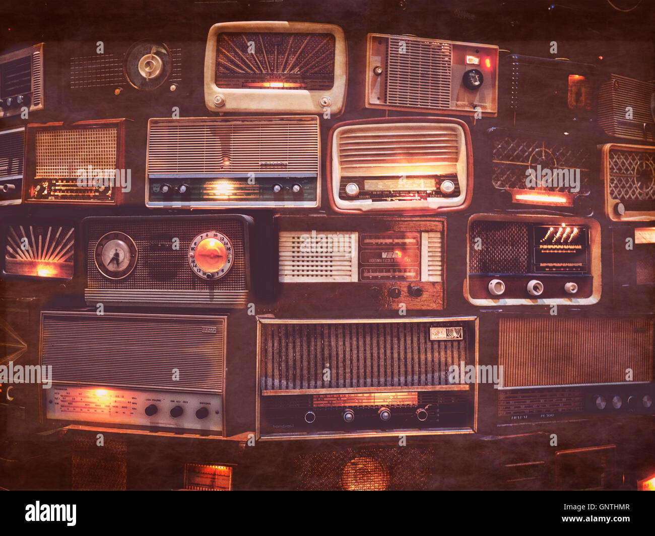 Classic Radio sets Stock Photo