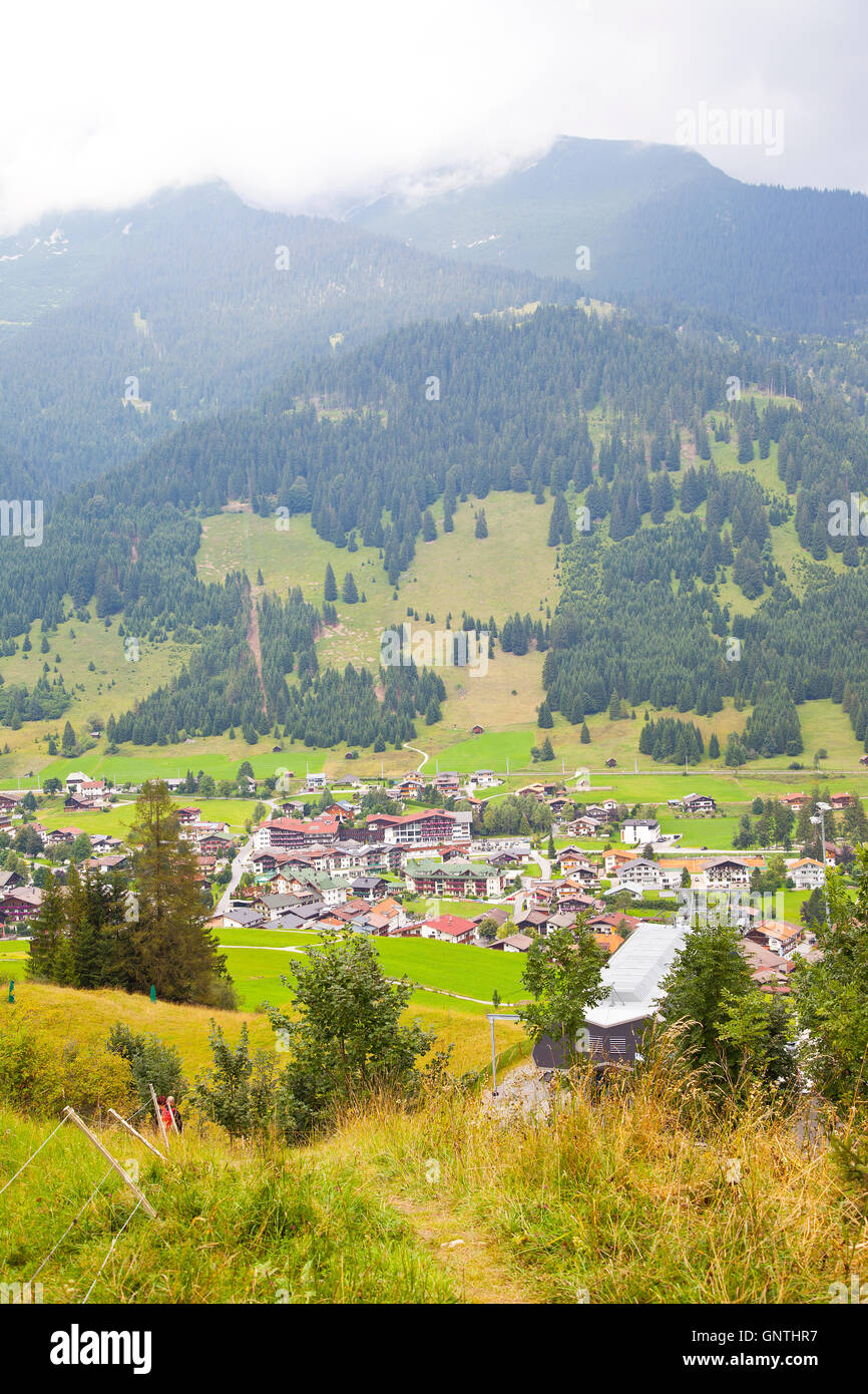 View at little village Lermoos in Tirol, Austria, Europe Stock Photo