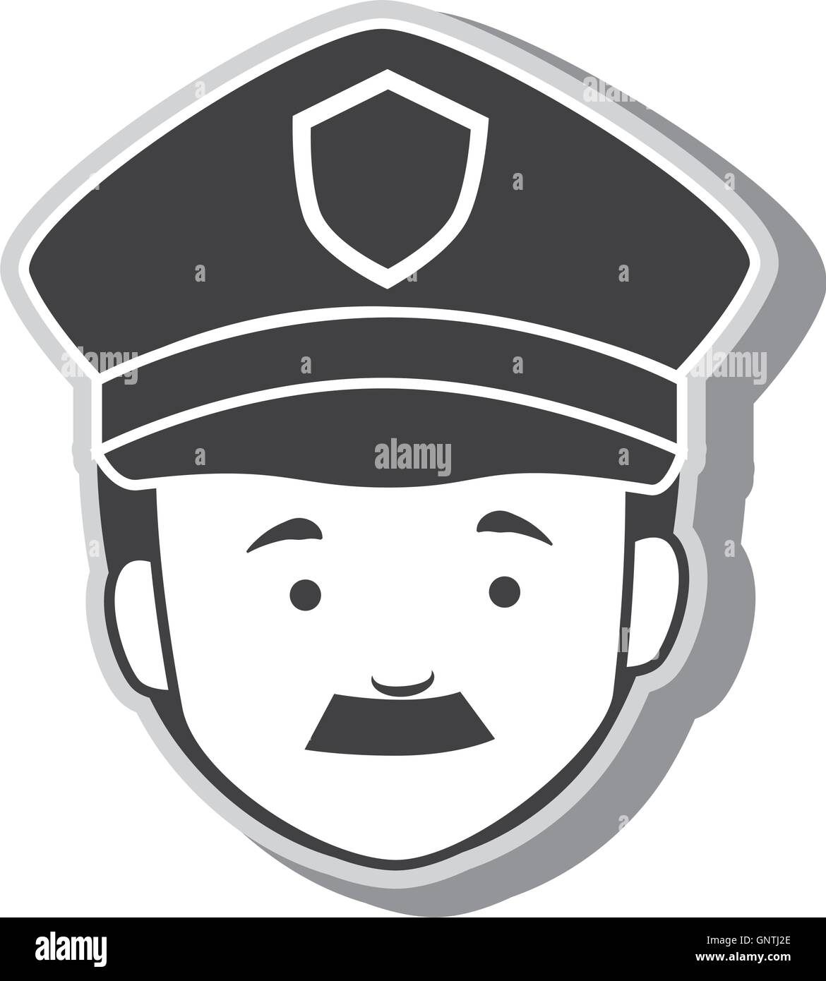 icon man policeman security isolated Stock Vector Image & Art - Alamy