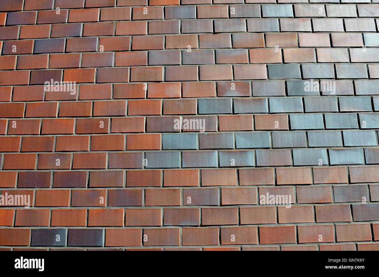 Background of red brick wall pattern texture Stock Photo