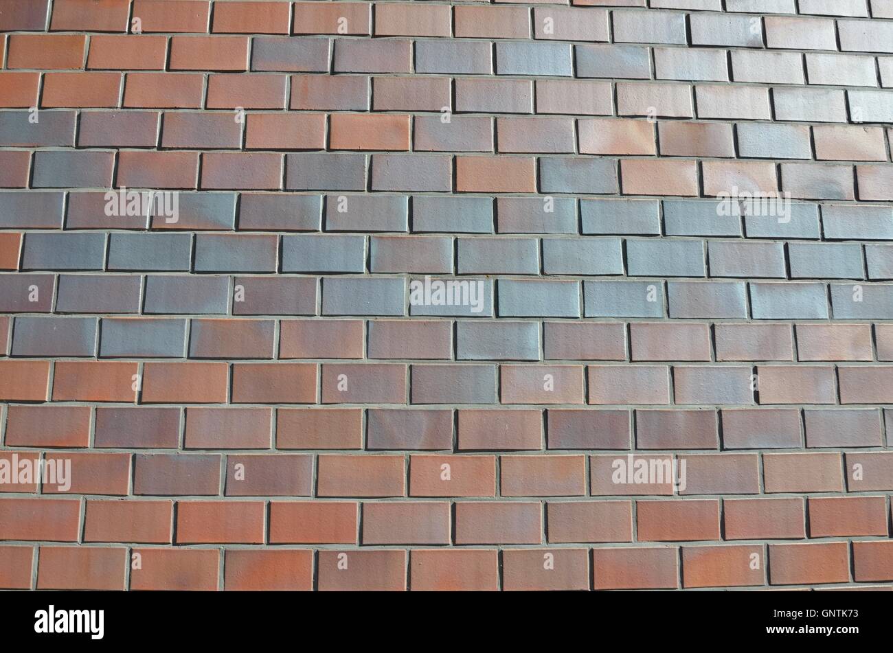 brick wall background red and gray Stock Photo