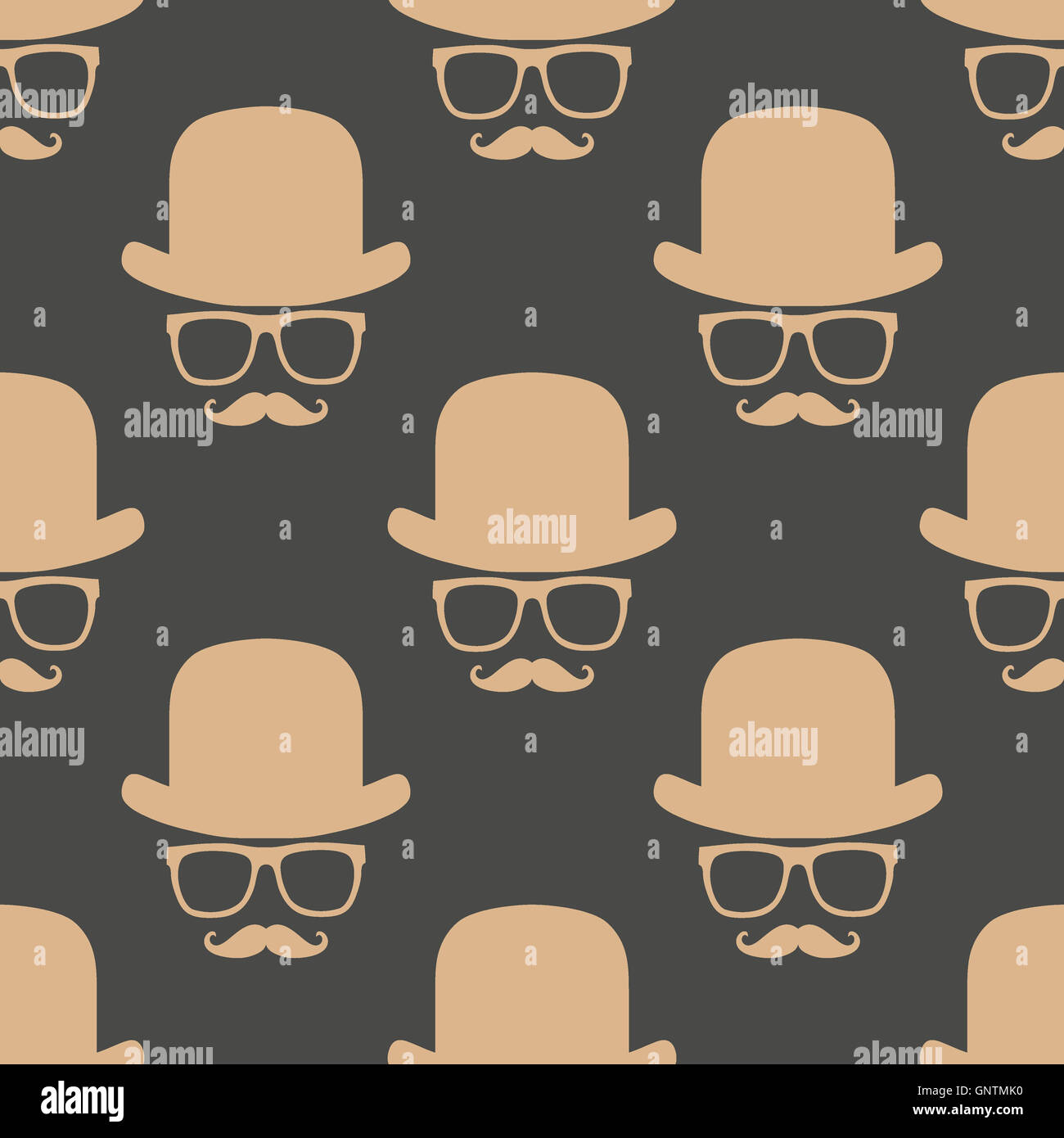 Vintage hipster symbol seamless pattern Stock Photo - Alamy