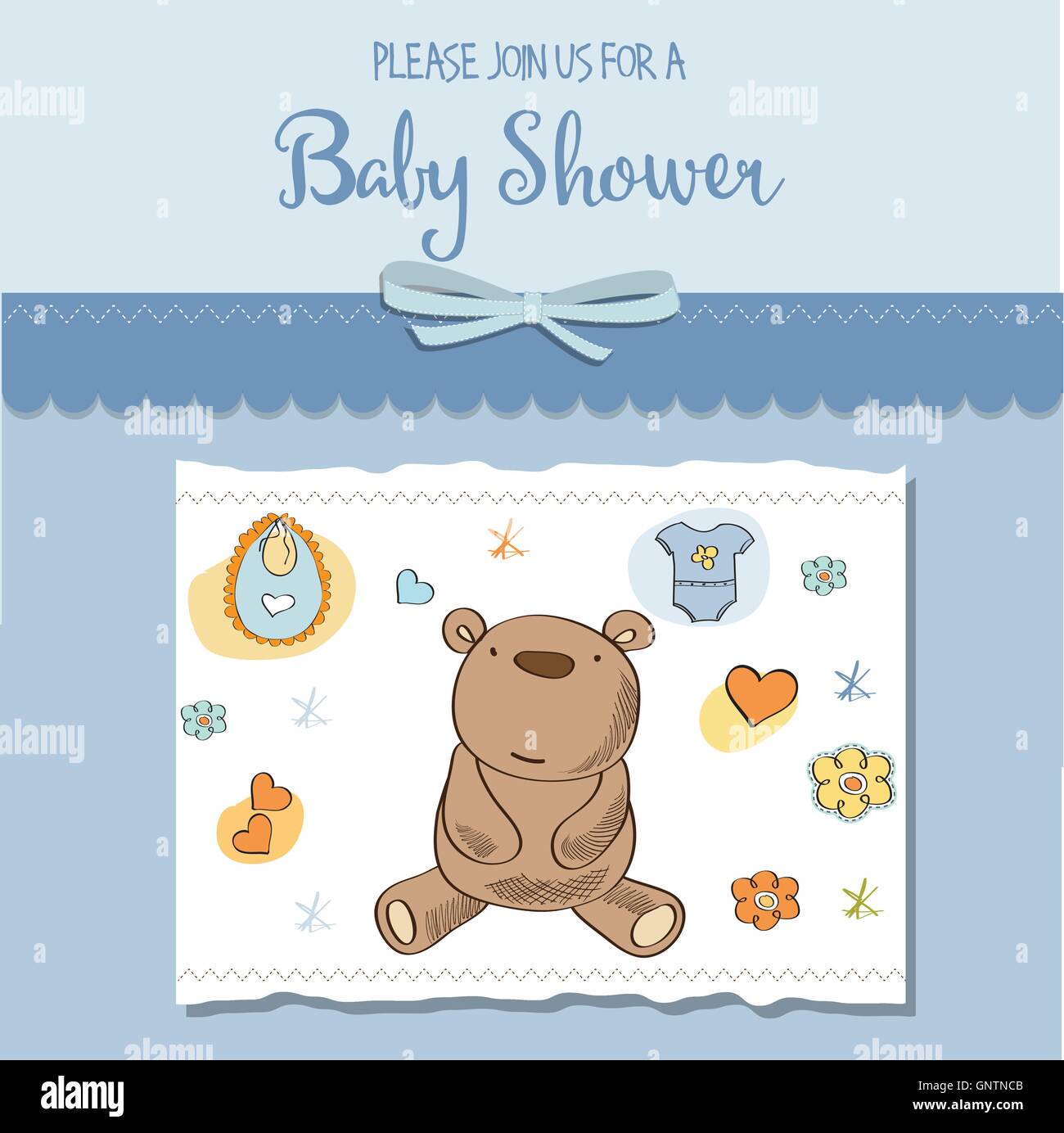 baby boy shower card Stock Vector Image & Art Alamy
