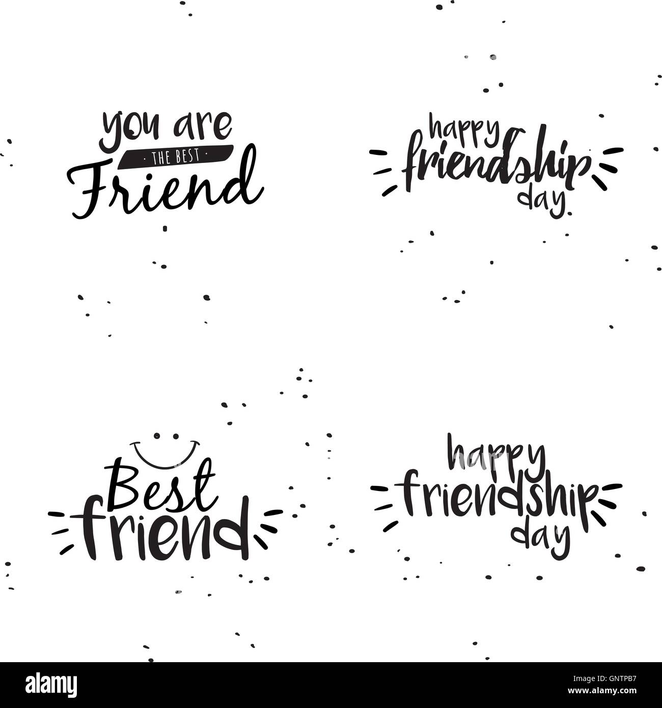 Happy Friendship Day Stock Vector Image And Art Alamy