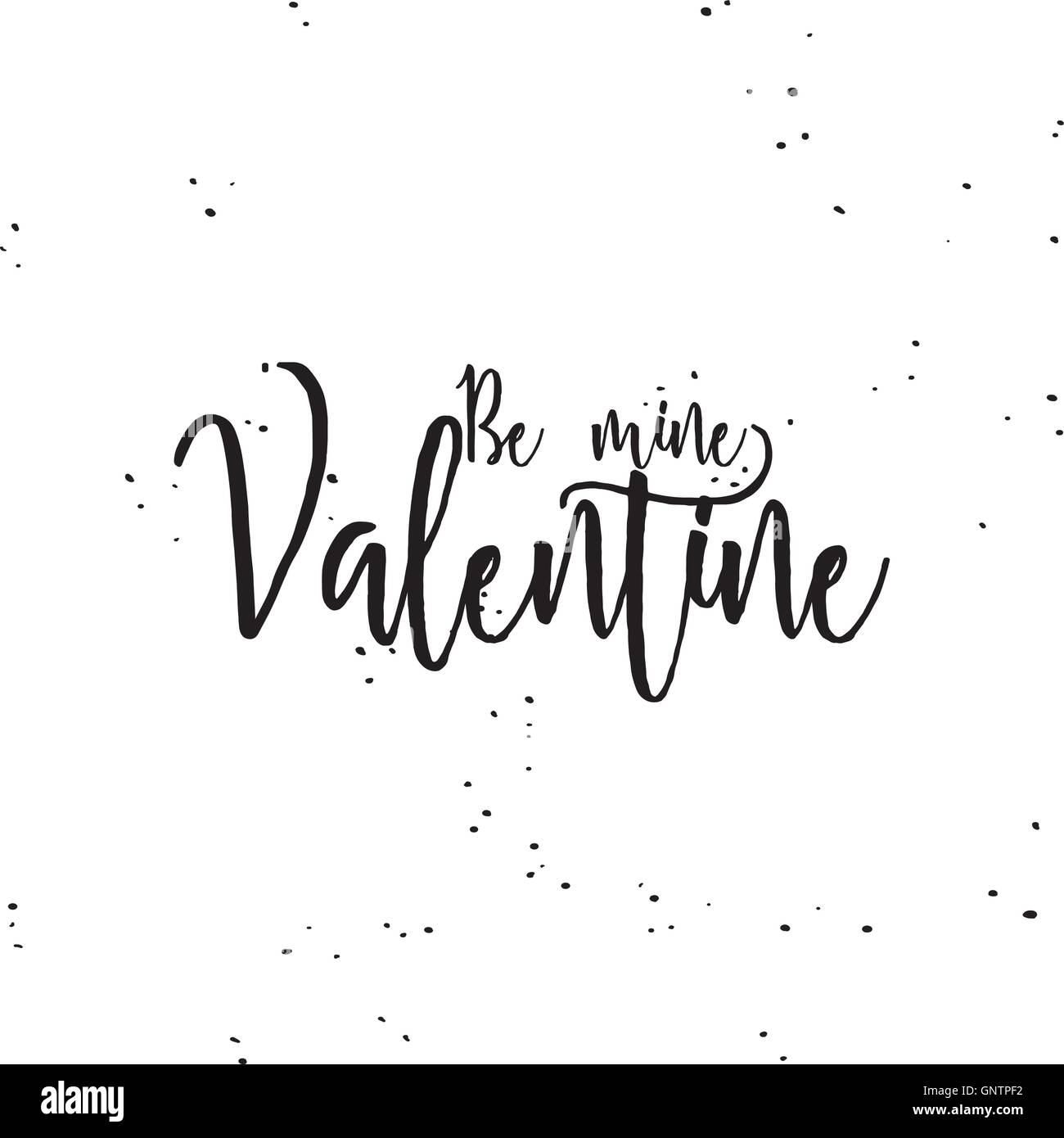 Illustration valentines day card Black and White Stock Photos & Images ...