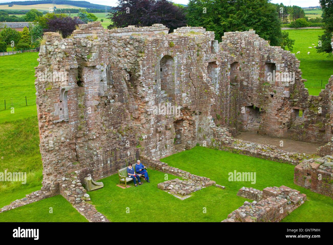 Brougham Castle ruin. Penrith, Cumbria, England, United Kingdom, Europe. Stock Photo
