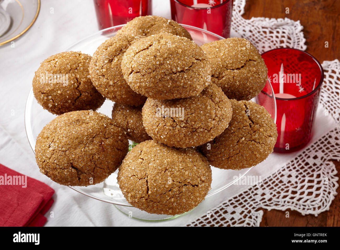 Blackstrap molasses cookies Stock Photo Alamy