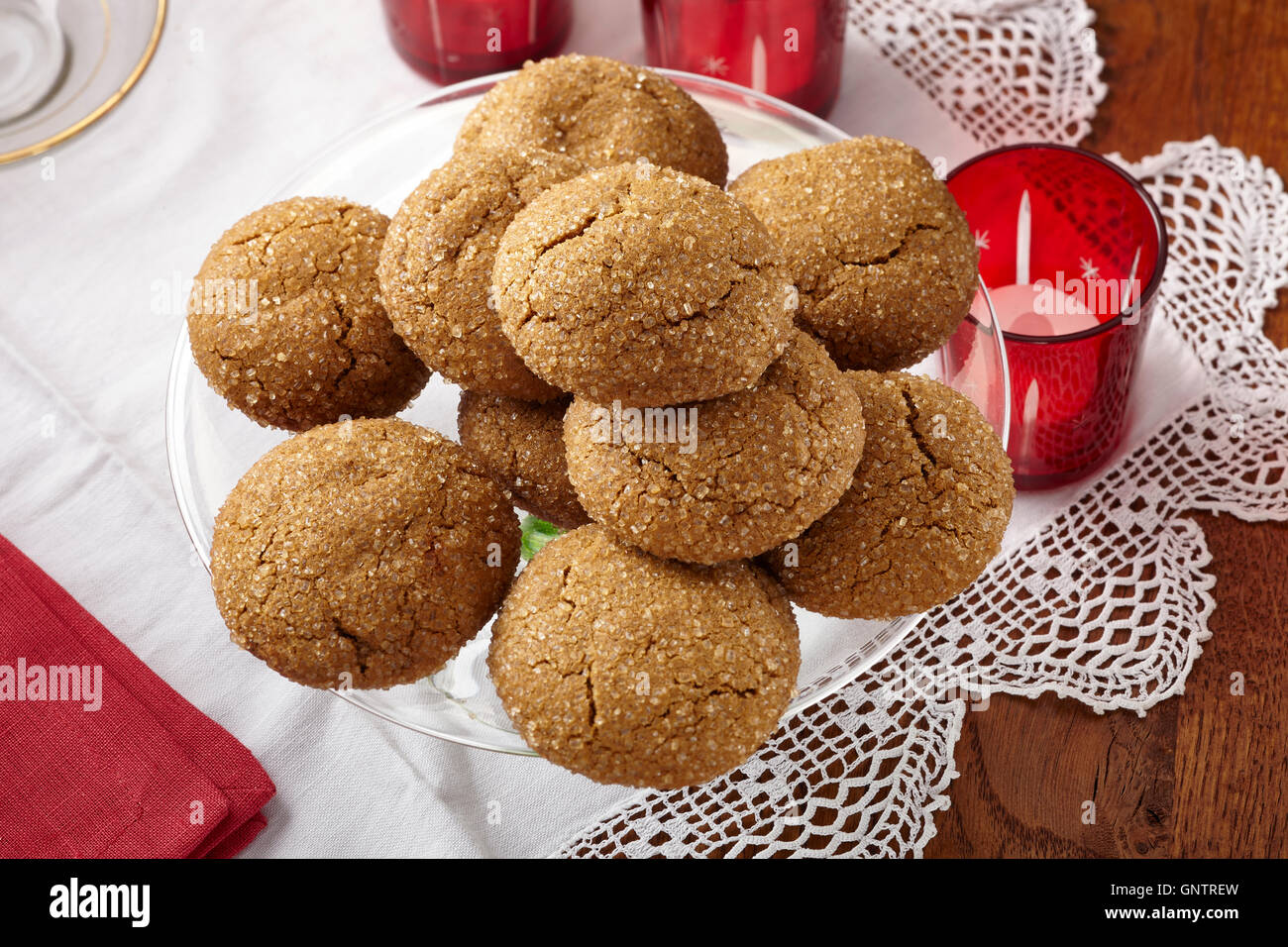Blackstrap molasses cookies Stock Photo Alamy