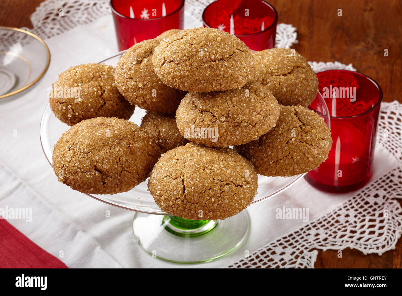 Blackstrap molasses cookies Stock Photo Alamy