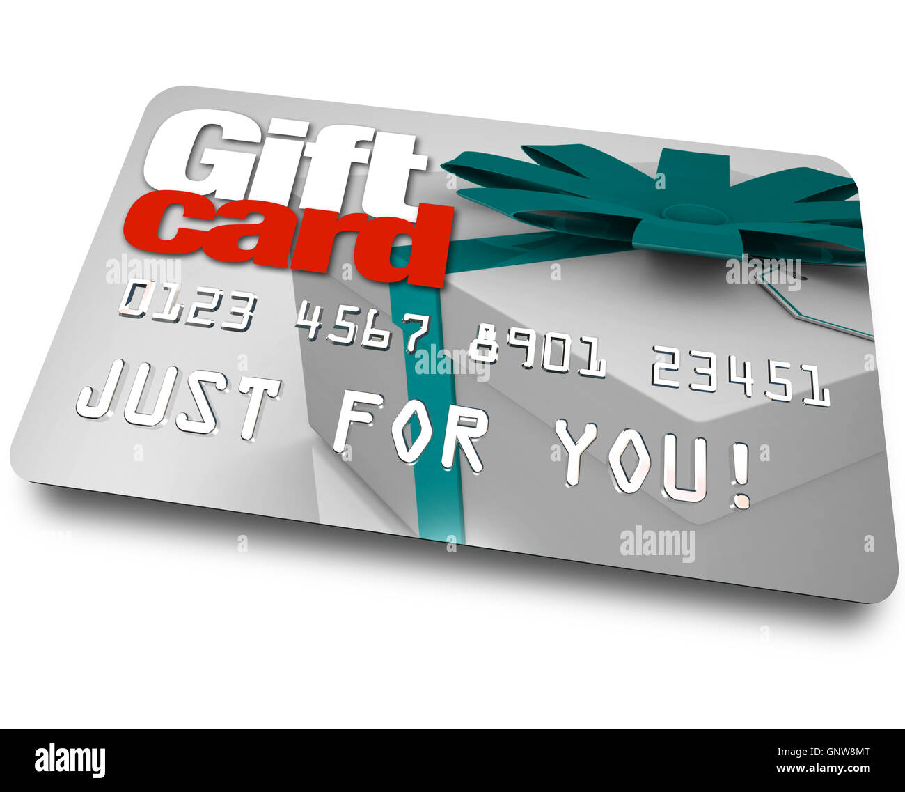 Gift Card Shopping Merchandise Plastic Credit Charge Stock Photo