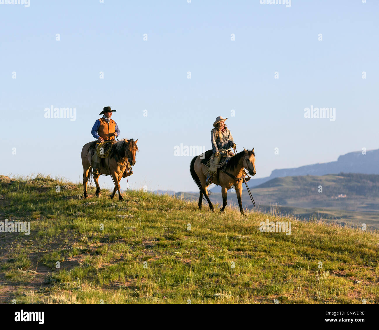 WY0095200...WYOMING John Lucas and Jessica Howard horseback ridding