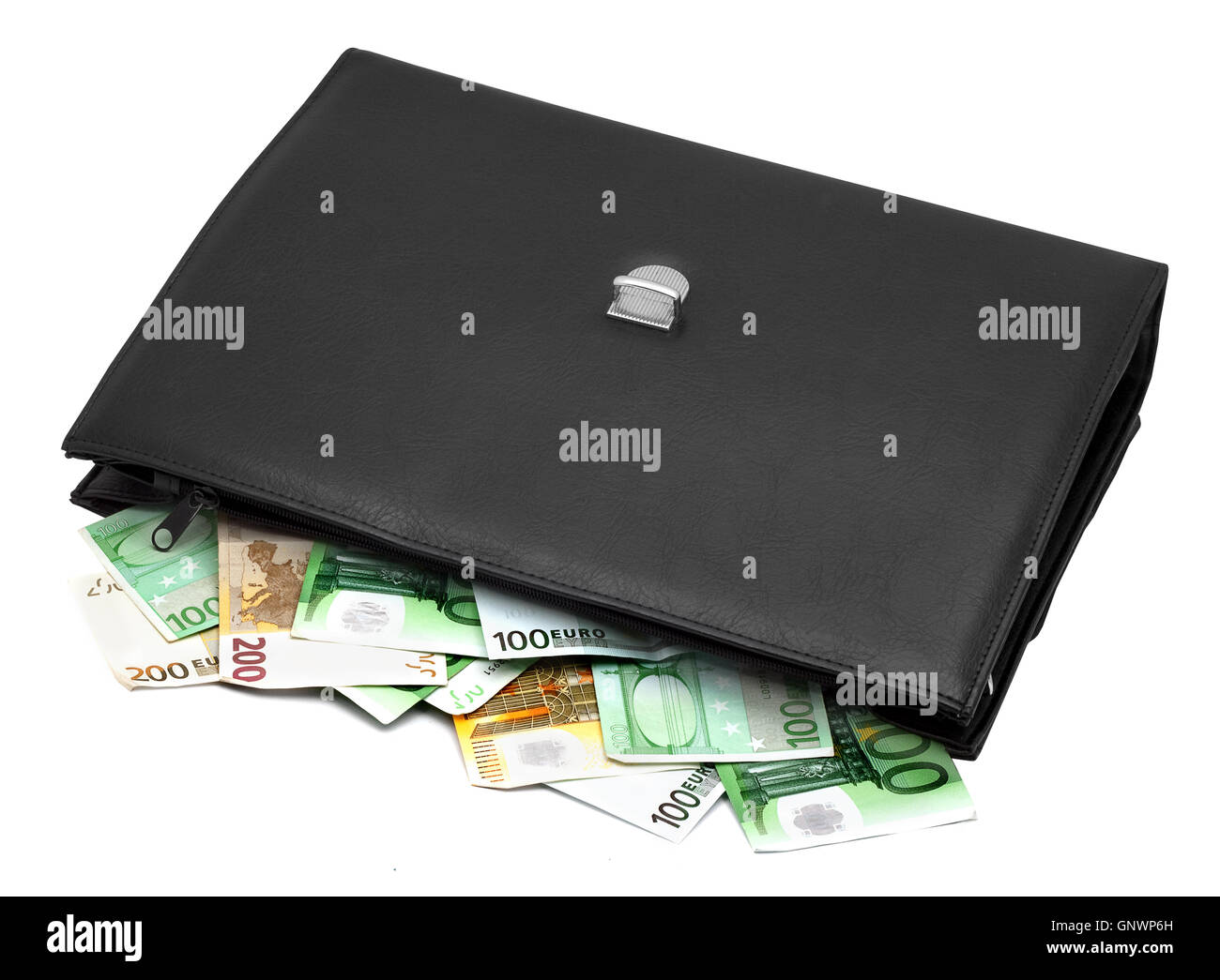 Briefcase with money Stock Photo Alamy