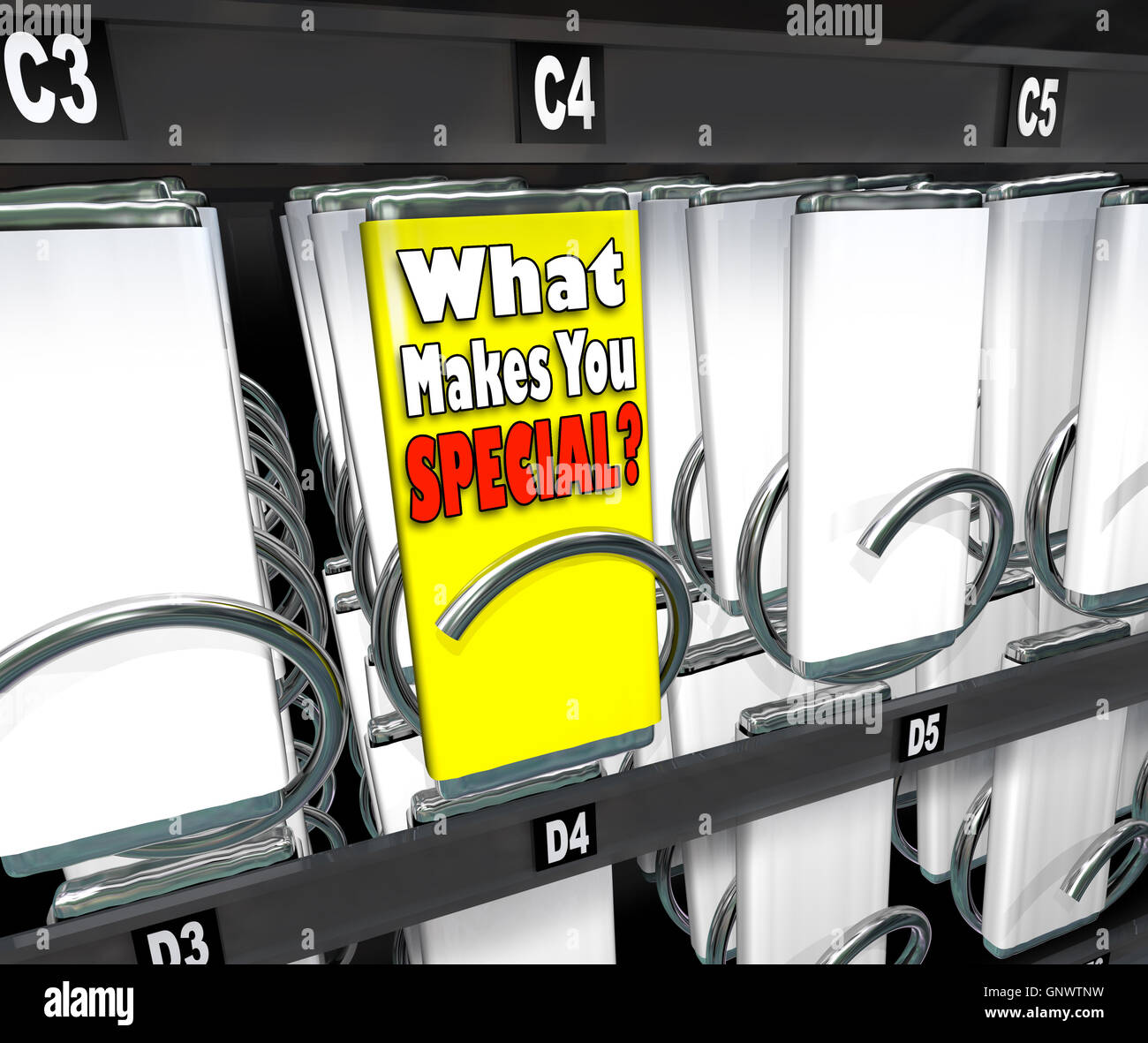 What Makes You Special One Unique Choice Vending Machine Stock Photo ...