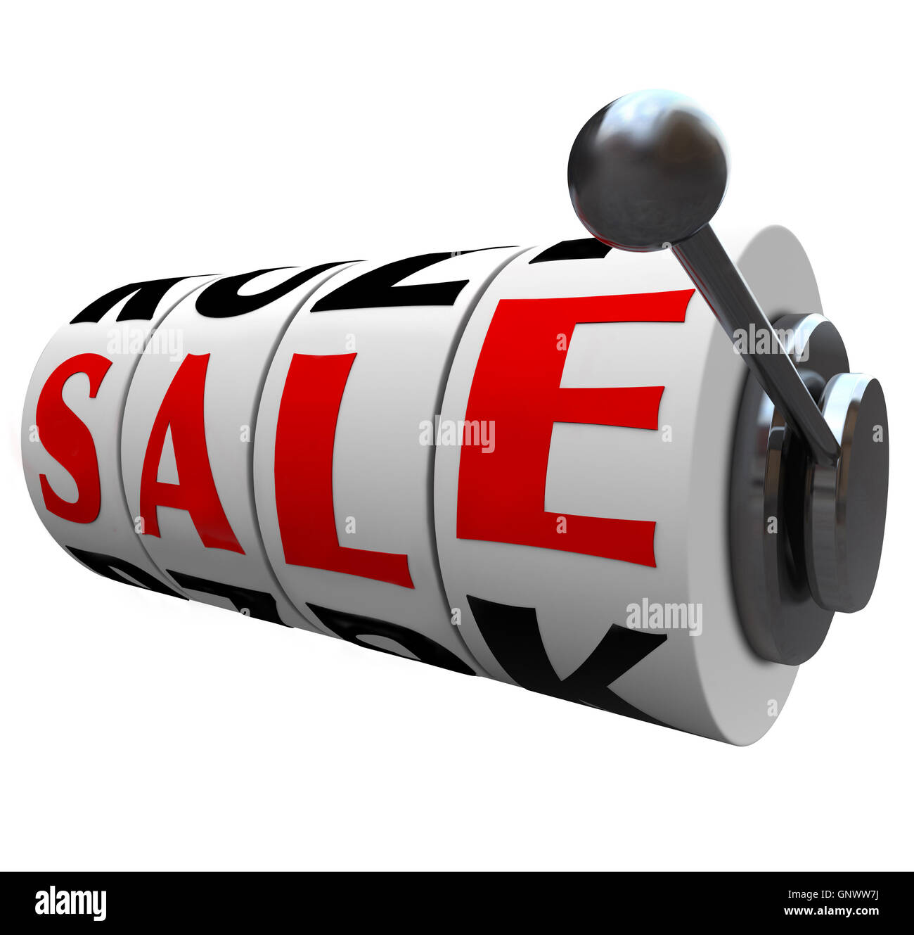 Sale Word Slot Machine Wheels Save Money Discount Stock Photo